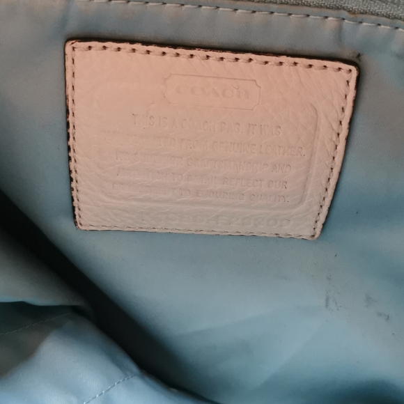 XL COACH Bag, cream leather - Picture 7 of 8